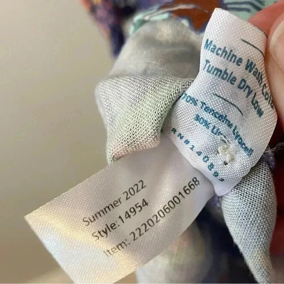 NWT Marine Layer Laney Hibiscus Tie-Waist Mini Dress size XS - Picture 8 of 15